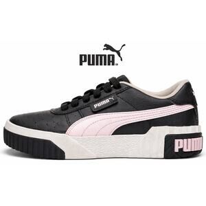 Puma Cali Sport Kids Sneakers 4.5C Black Pink Platform Casual Shoes Youth Retro